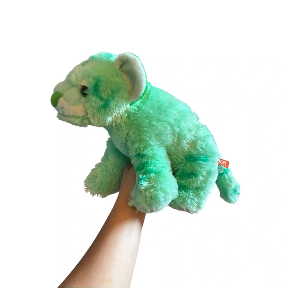 Wild Republic Vibes Mint Green‎ Tiger Plush 12”